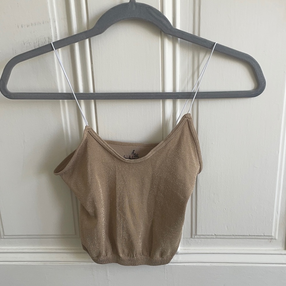 Free People Glitter Tank Top